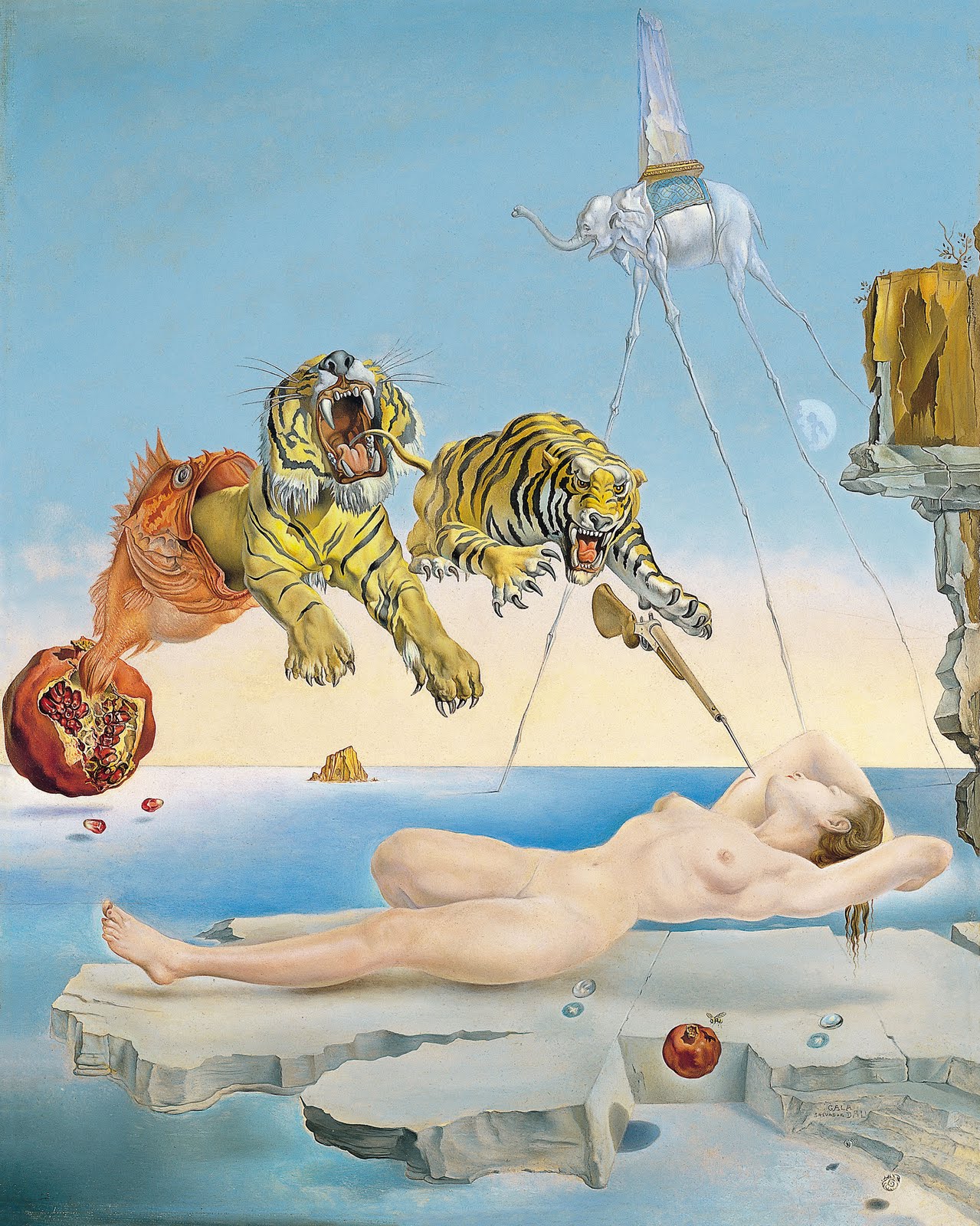 Resultado de imagen para tigres del Circo Ringling inspiraron a Dalí una de sus obras más oníricas